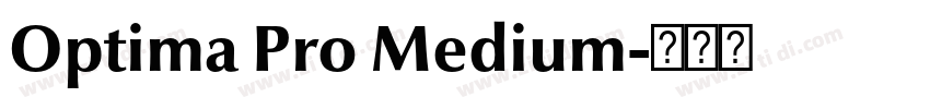 Optima Pro Medium字体转换
